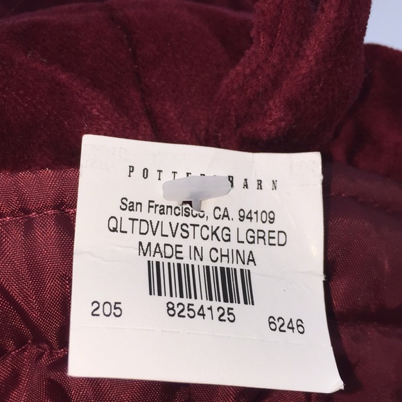 Pottery Barn Velvet Christmas Stocking “Dayton” - Picture 4 of 13